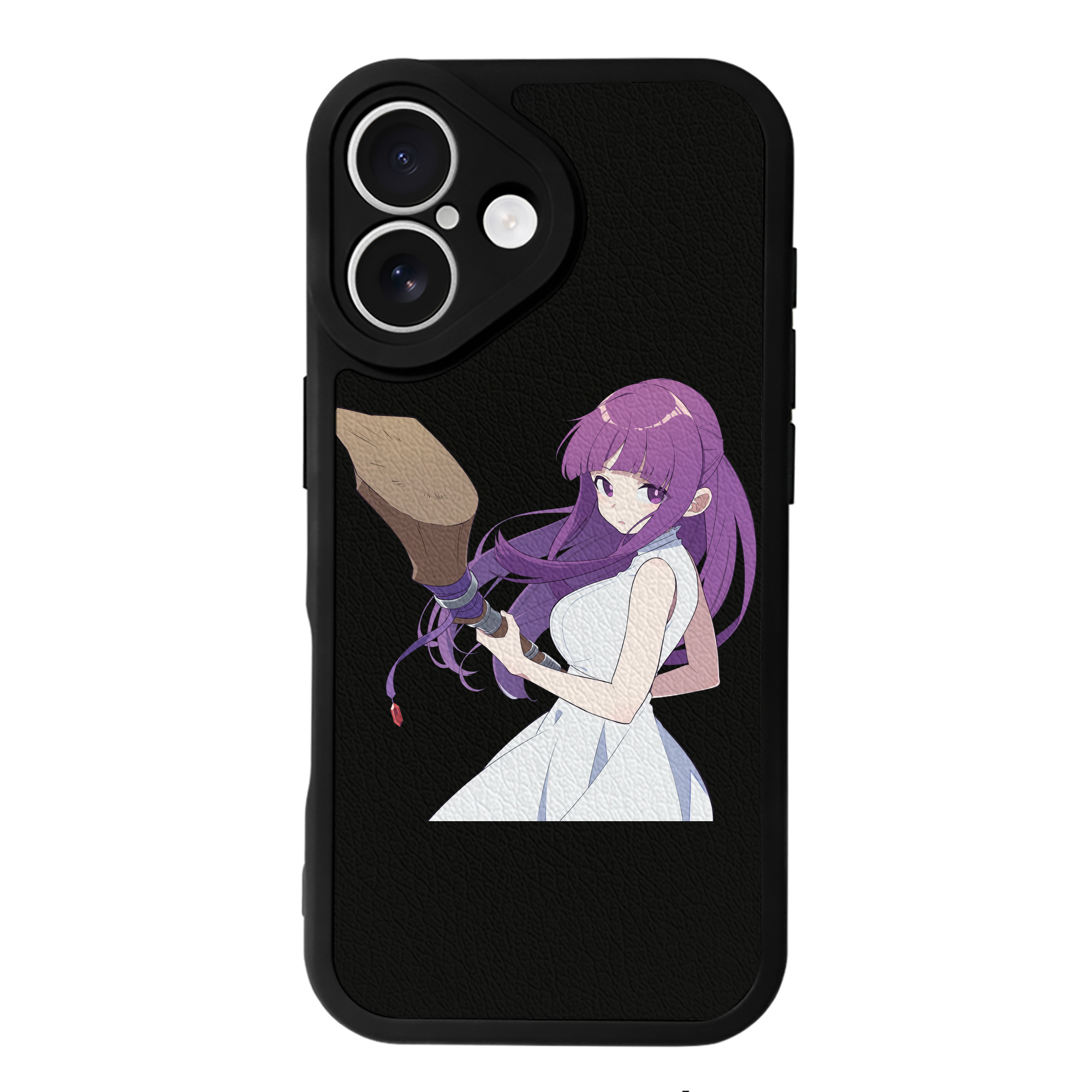 （画像用） 葬送のフリーレン Frieren 【iPhone 16シリーズ対応】シリコンスマホケース（レザー調） 材質：シリコン
